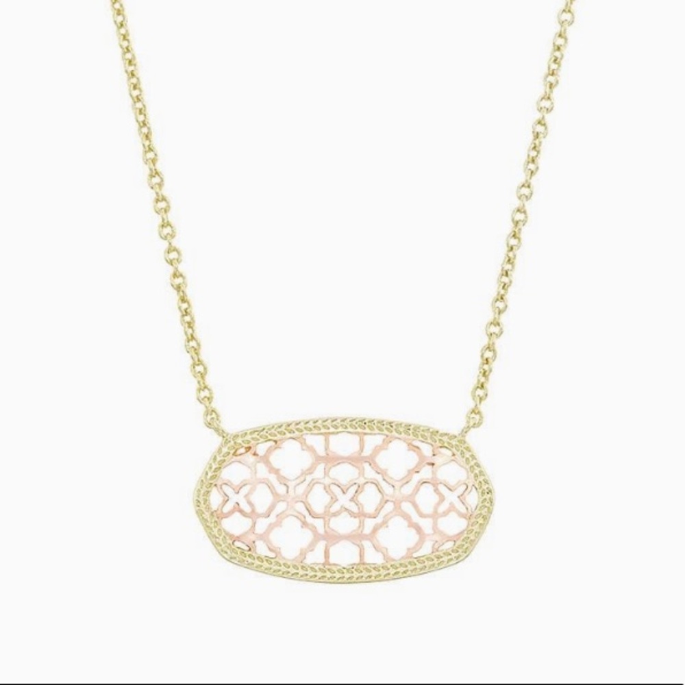 Kendra Scott Dollie Pendant Necklace in Rose Gold